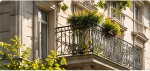 Balkon an einer Stadtliegenschaft